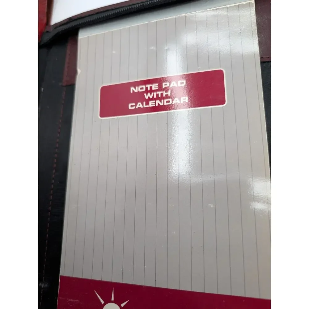 Day Planner Inc. Classic Edition Zippered Organizer Planner Burgundy VTG